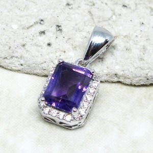 Iced Out Purple Pendant